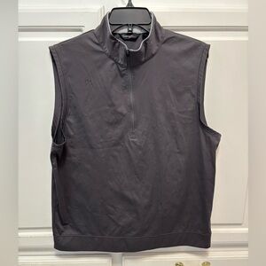 Walter Hagen Essentials Charcoal Gray 1/4 Quarter Zip Up Golf Vest Men’s Medium